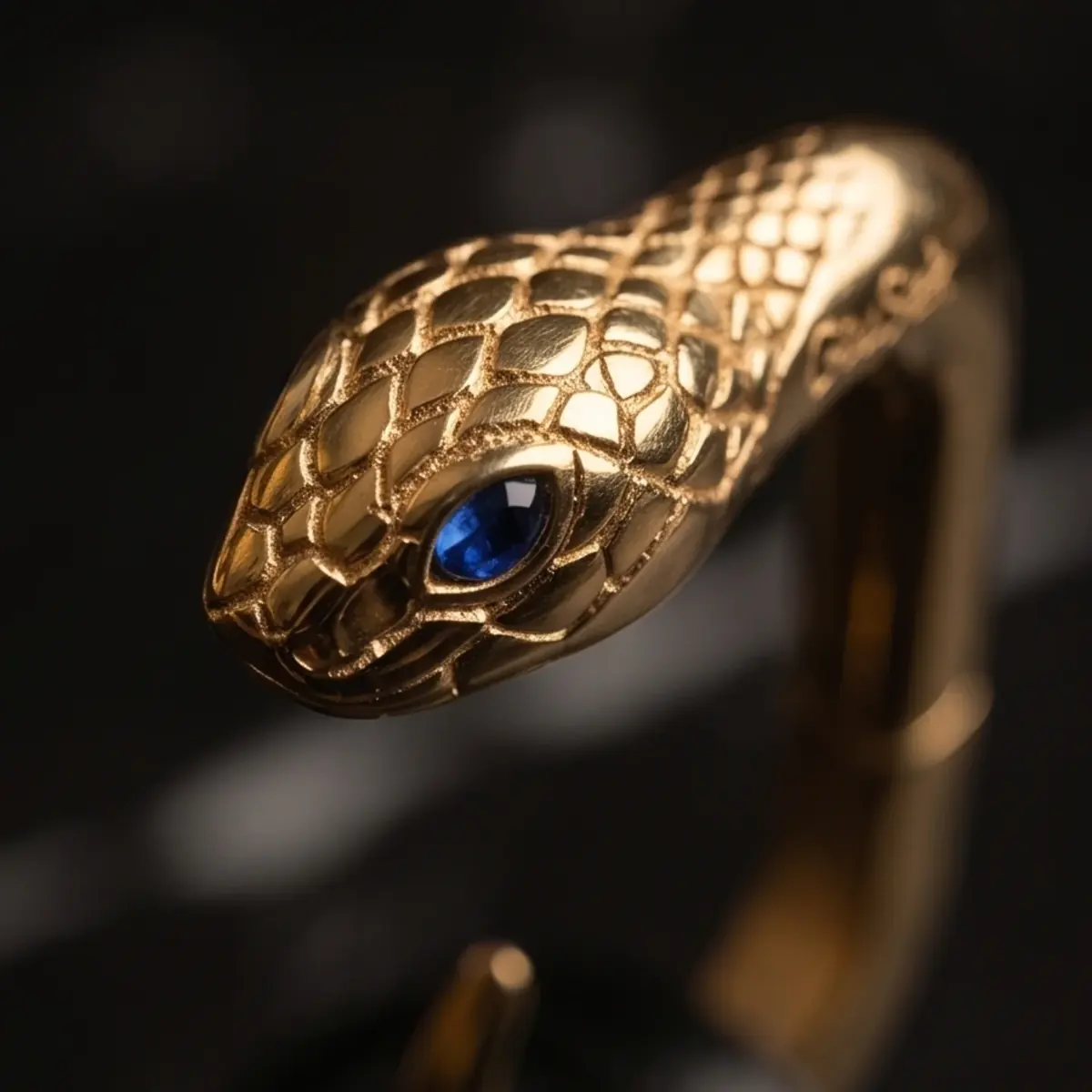 Macro della testa del serpente