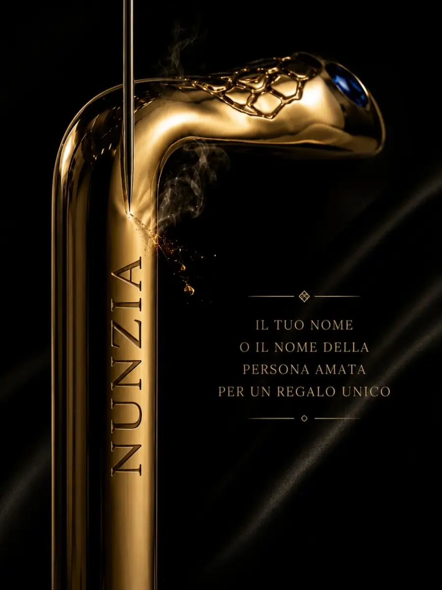 Un Seduzione Gold con un nome inciso sul fusto
